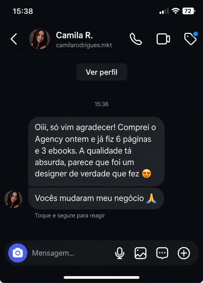 Mensagem de cliente