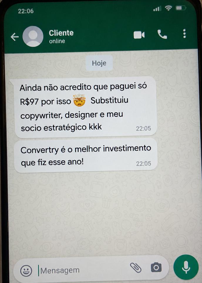 Mensagem de cliente